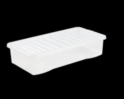 Crystal 42 Litre Underbed Storage Box & Lid Clear by Wham