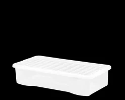 Crystal 42 Litre Underbed Storage Box & Lid Clear by Wham