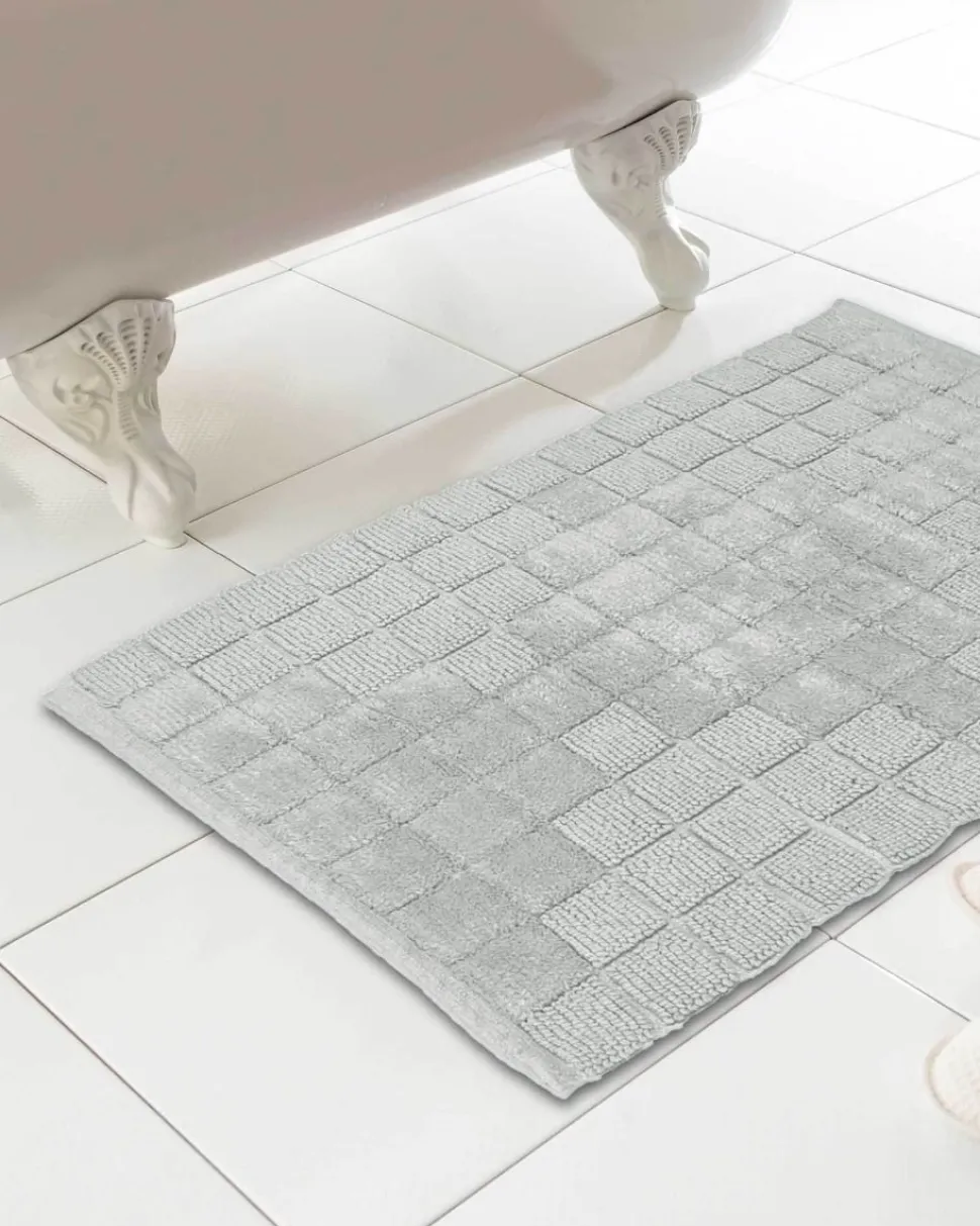 Cubo 100% Cotton Bath Mat Grey