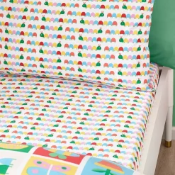 Curious Caterpillar Fitted Sheet by Catherine Lansfield