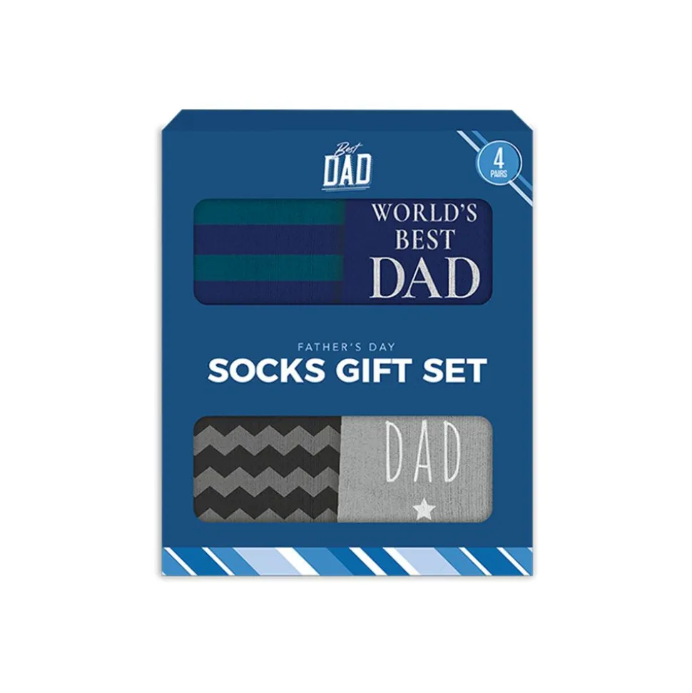Dad Socks Gift Set 4 Pack