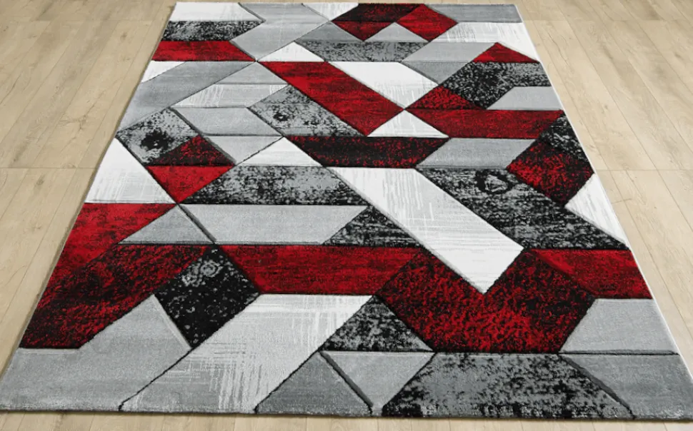Dakar Rug Gold - Red