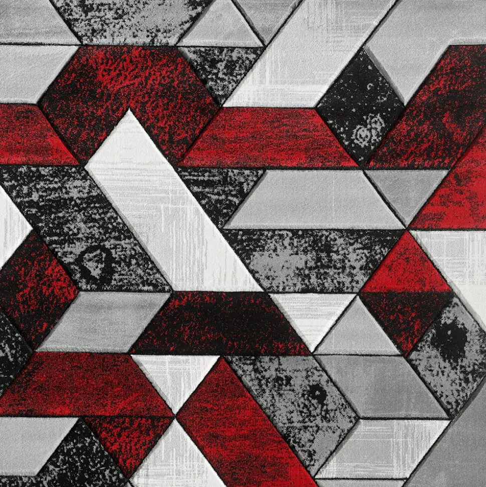 Dakar Rug Gold - Red