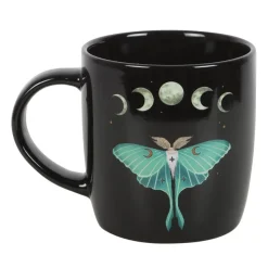 Dark Forest Luna Moth Ceramic Mug