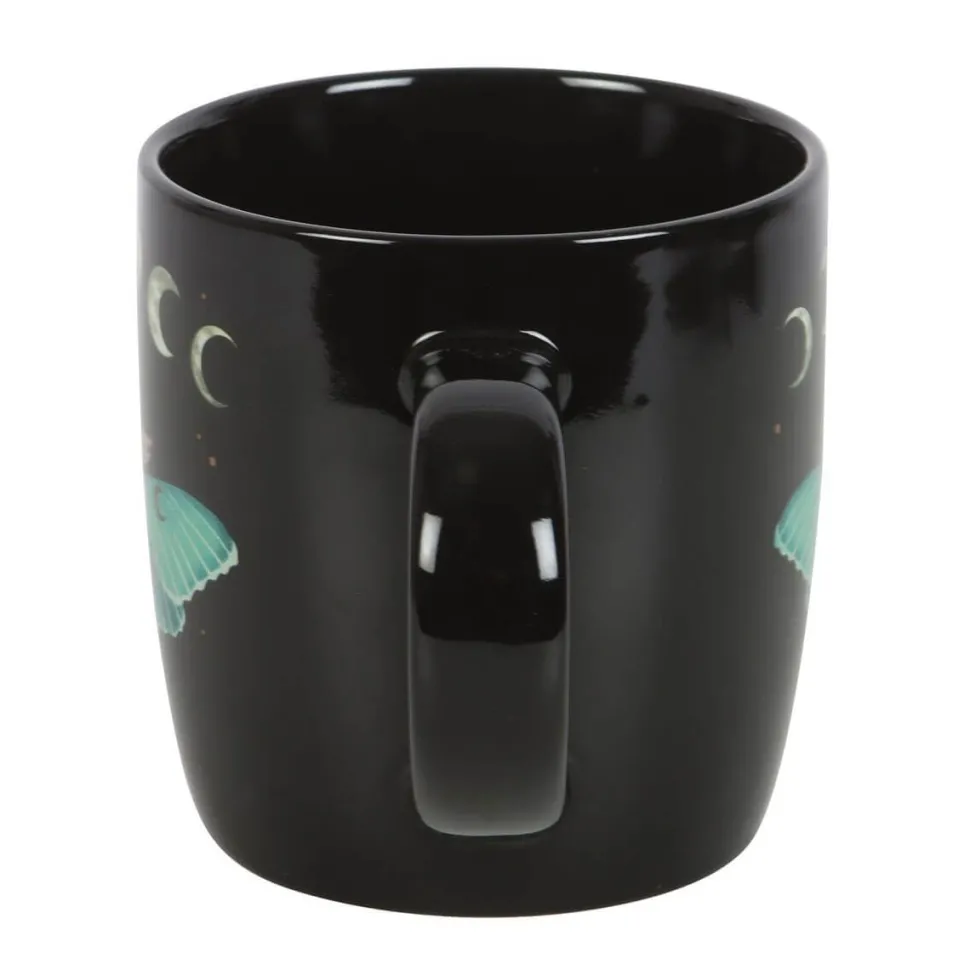 Dark Forest Luna Moth Ceramic Mug
