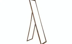 Dark Wood Standing Mirror