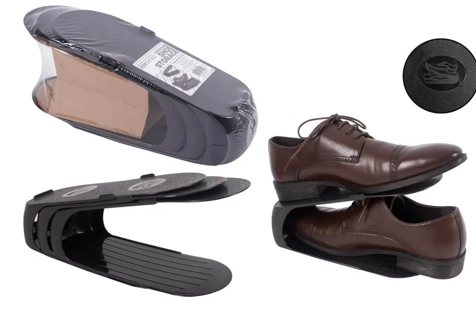 D-Clutter Shoe Storage Stackers Pack of 3