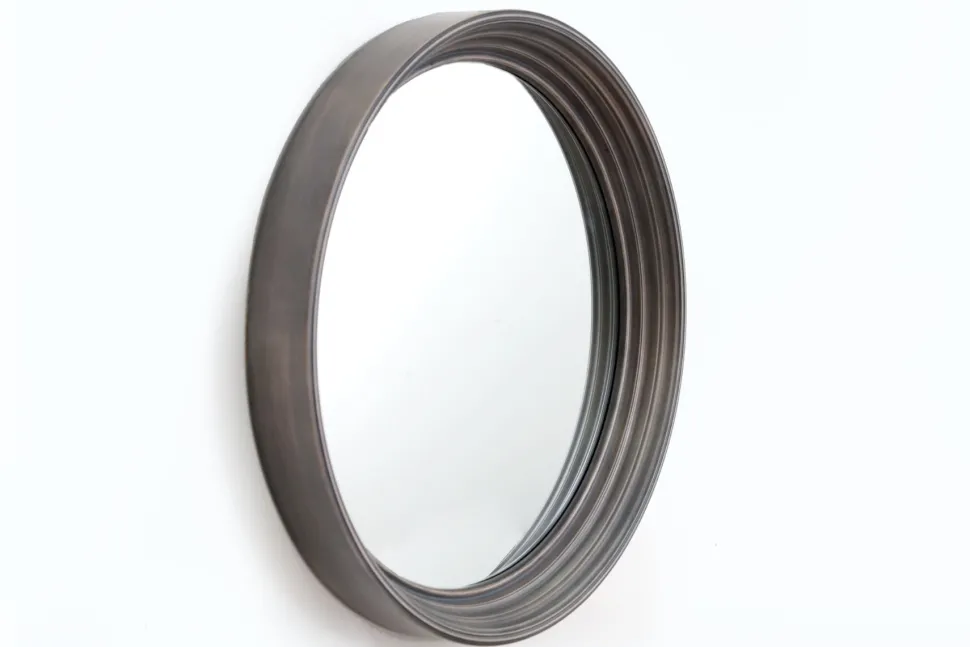 Deep Edge Grey Mirror - Large