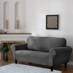 Delby Stretch Sofa Cover Charcoal