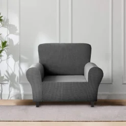 Delby Stretch Sofa Cover Charcoal