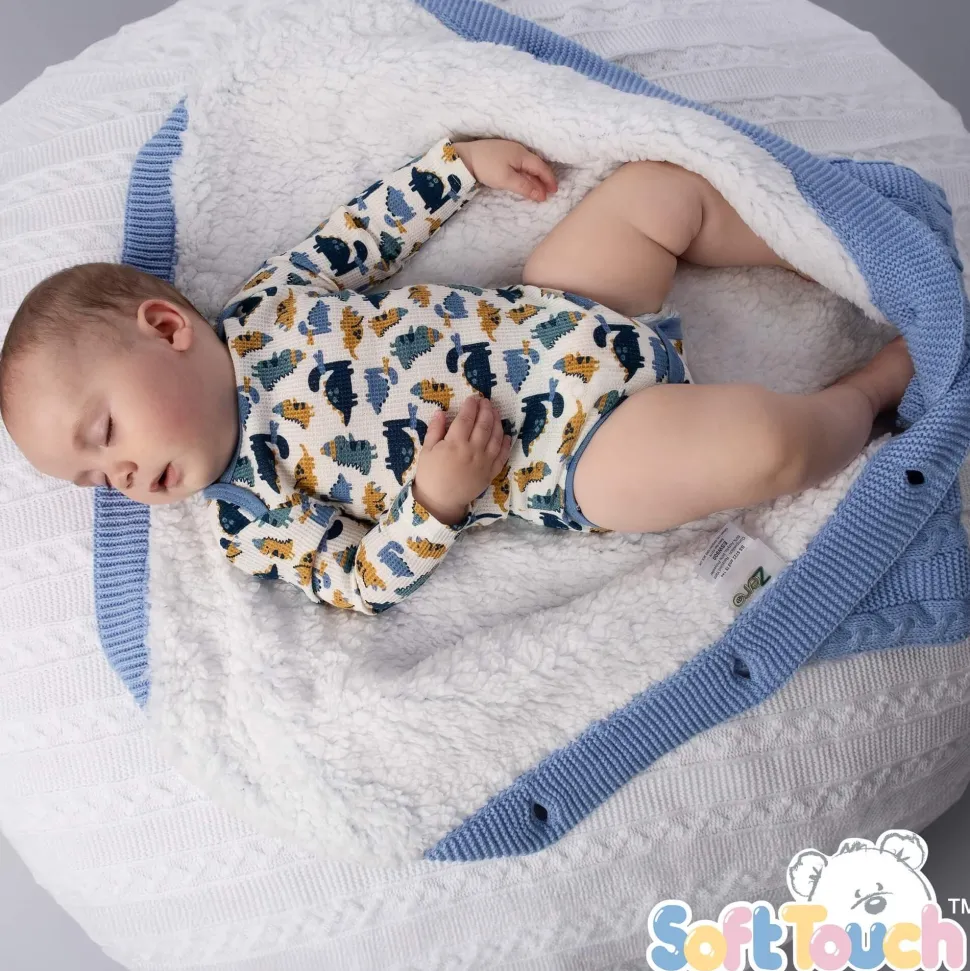 Deluxe Acrylic Swaddle Wrap with Buttons