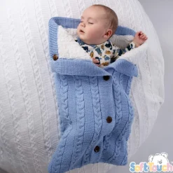 Deluxe Acrylic Swaddle Wrap with Buttons