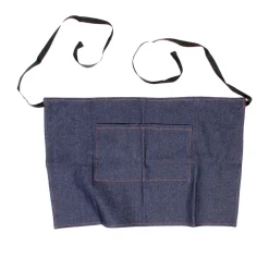 Denim Half Apron With Pocket 103-092