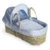 Dimple Palm Moses Basket Blue by Cuddles Collection