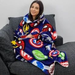 Disney Marvels The Avengers Hugzee Oversized Fleece Hoodie