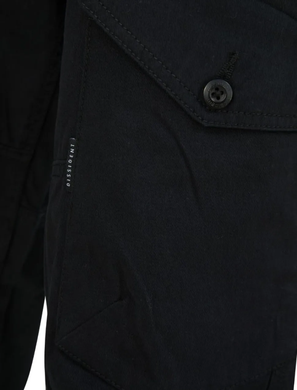 Dissident Long Cargo Shorts Jet Black