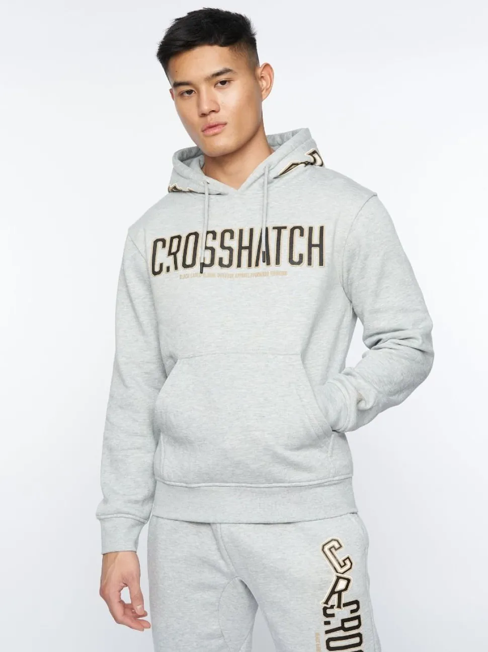 Doddington Hoodie Light Grey by Crosshatch