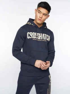 Doddington Hoodie Navy by Crosshatch