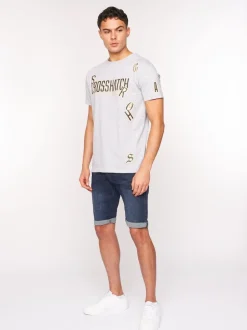 Doddington T-shirt Light Grey by Crosshatch
