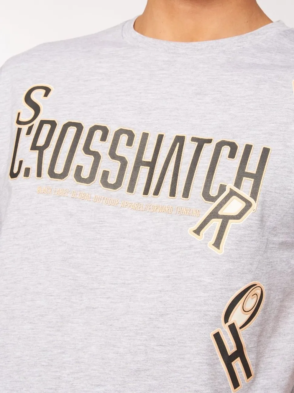 Doddington T-shirt Light Grey by Crosshatch
