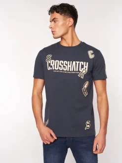 Doddington T-shirt Navy by Crosshatch
