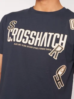 Doddington T-shirt Navy by Crosshatch