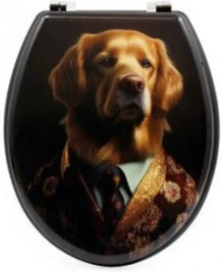 Dog Printed Toilet Seat