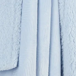 Double Layer Plush Baby Blanket Blue