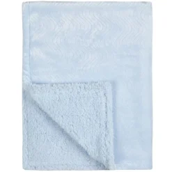 Double Layer Plush Baby Blanket Blue