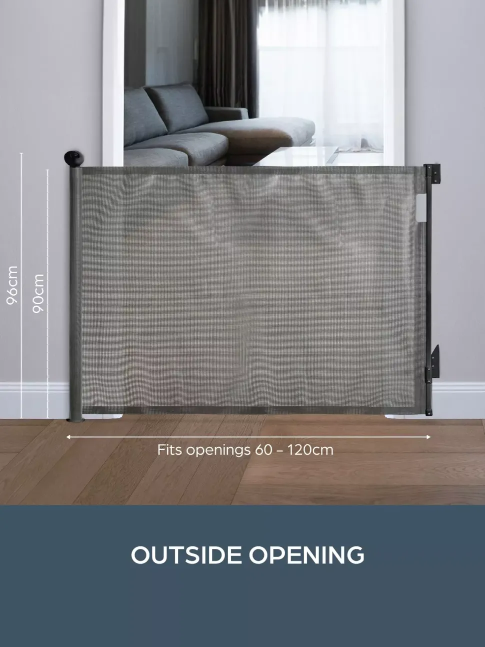 Dreambaby Retractable Safety Gate Grey