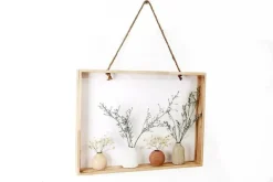 Dry Flowers Hanging Frame with Rope