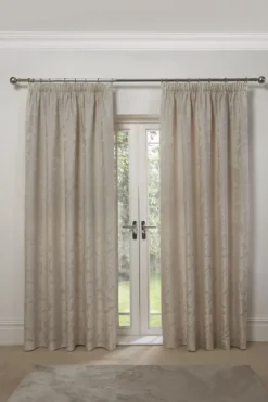 Duchess Readymade Tape Top Curtain Pair Cream