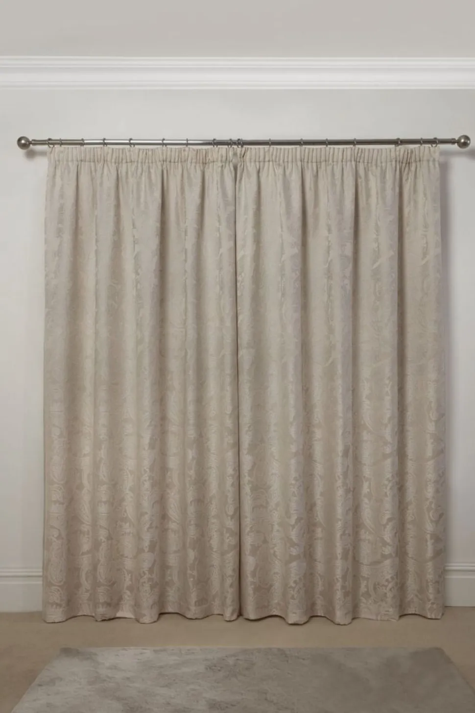 Duchess Readymade Tape Top Curtain Pair Cream