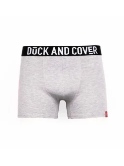 Duck & Cover 2 Pack Boxers Dalton Grey