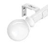 Easy Fit White Metal Curtain Pole - 30 to 84"