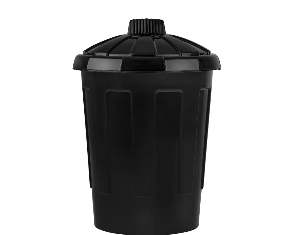 Eden 80 Litre Dustbin Black with Lid