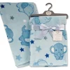 Elephant Baby Blanket Blue