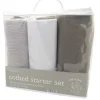 Eli & Raff Cot Bed Starter Blanket Set Grey