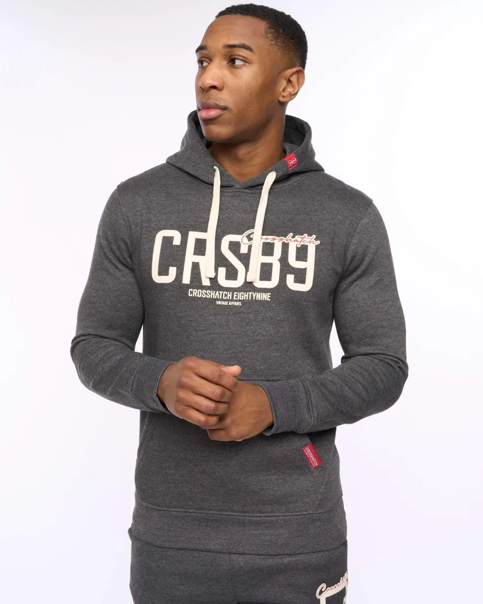 Ellsworth Hoodie Charcoal by Crosshatch