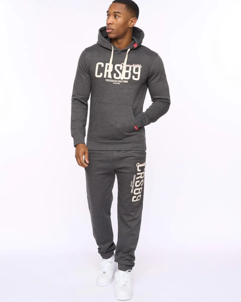 Ellsworth Hoodie Charcoal by Crosshatch