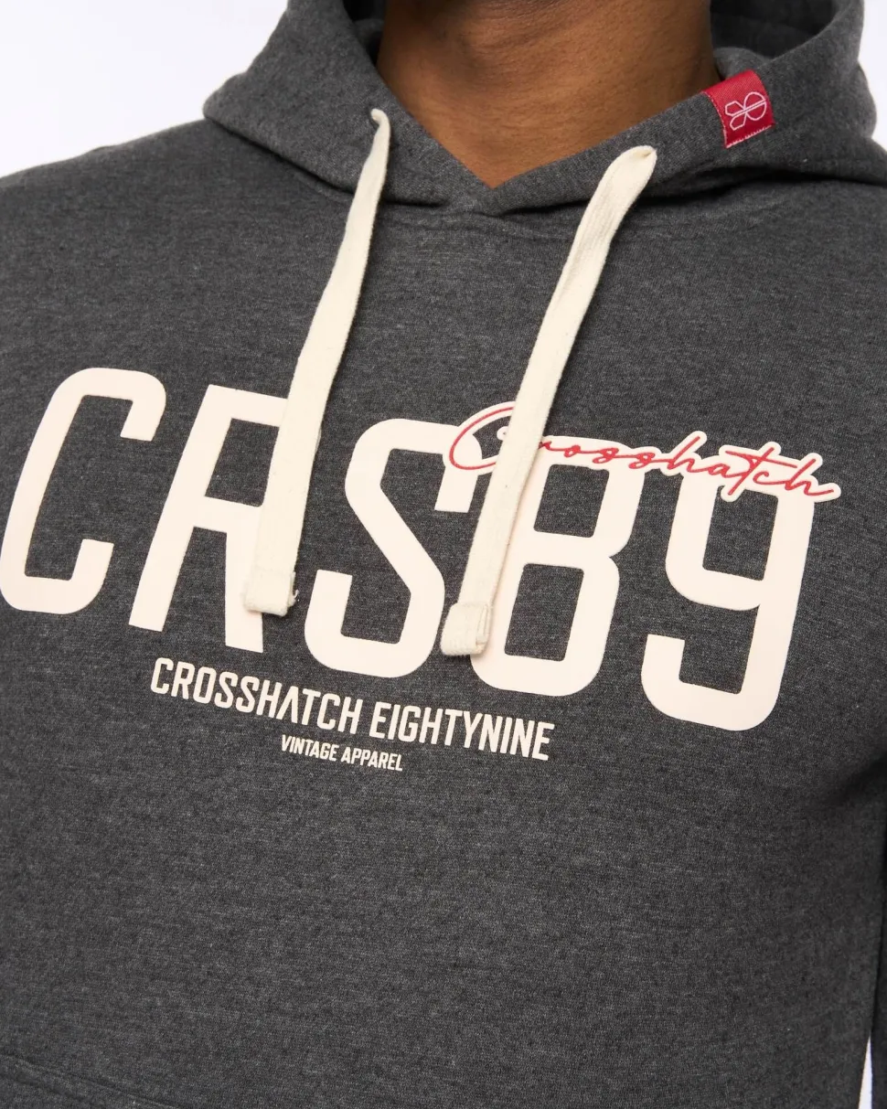 Ellsworth Hoodie Charcoal by Crosshatch