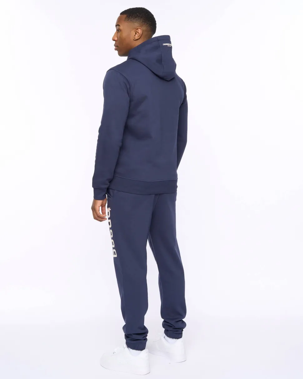 Ellsworth Hoodie Navy by Crosshatch