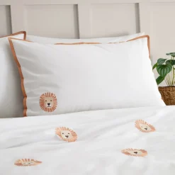 Embroidered Lions Duvet Set by Catherine Lansfield