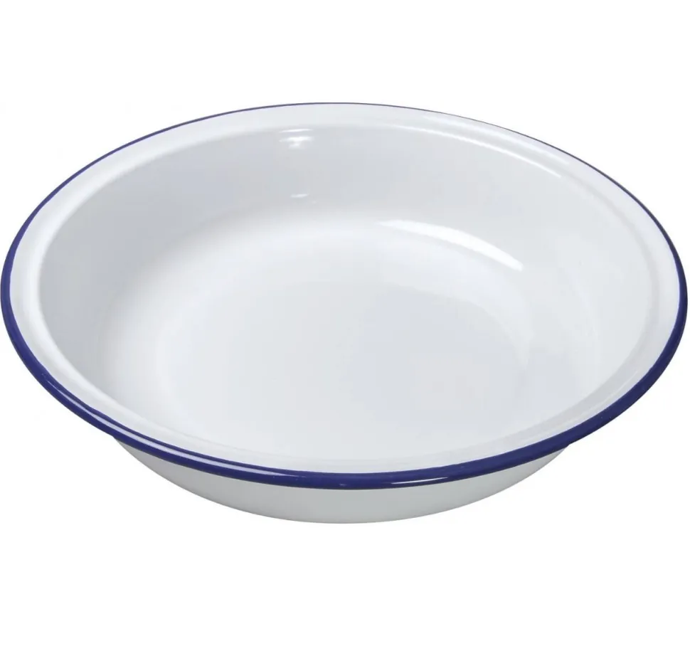 Enamel Deep Round Plate 20cm by Falcon Housewares