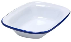 Enamel Pie Dish Oblong 18x13cm by Falcon Housewares