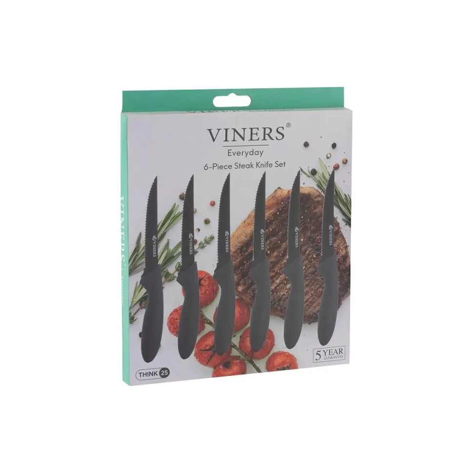 Everyday Set Of 6 Steak Knives by Viners