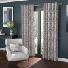 Faro Interlined Eyelet Curtains Blossom
