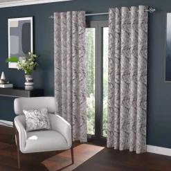 Faro Interlined Eyelet Curtains Blossom
