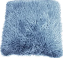 Faux Fur Cushion Cover Blue 50x50cm