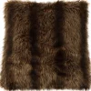 Faux Fur Cushion Cover Brown 50x50cm